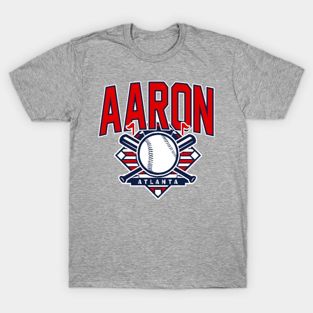 Vintage Atlanta Baseball Aaron T-Shirt by funandgames